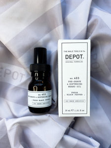 Depot No 403 Pre Shave Softening Beard Oil Fresh Black Pepper